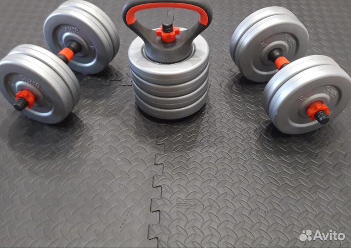 Гантели разборные + гиря 30кг