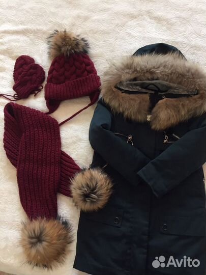 Шапка, шарф, варежки