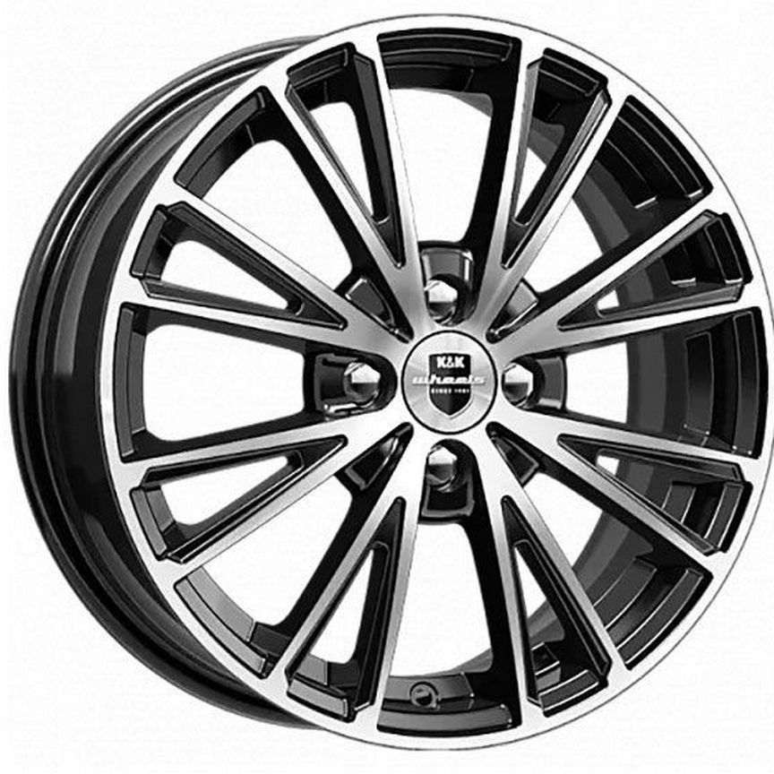 Диски K&K Меандр 6x16 4x98 ET35 D58.6 Алмаз черный