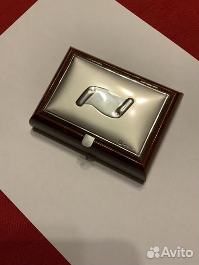 Шкатулка. Орех. Серебро