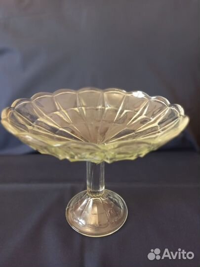 Ваза для фруктов на ножке СССР