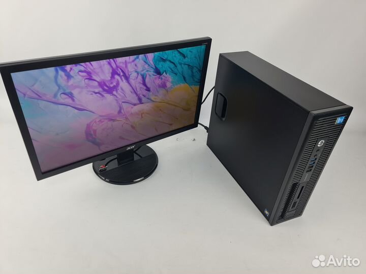 Офисный пк Intel Core i3 c Full HD монитором