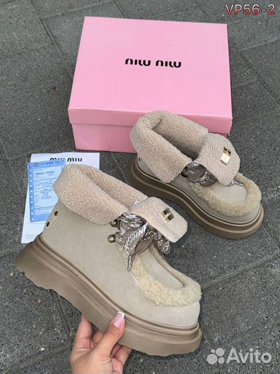 Ботинки женские зимние Miu Miu