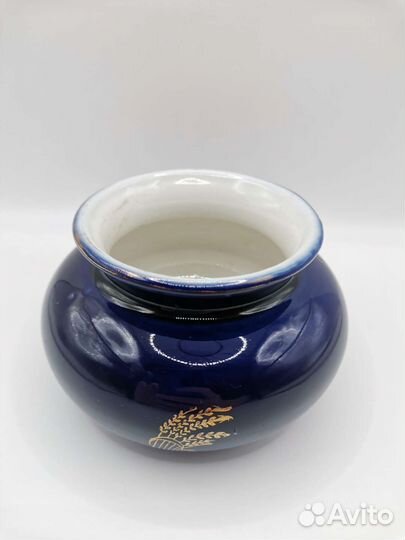 Ваза Колосья Кобальт лфз СССР (Ч)