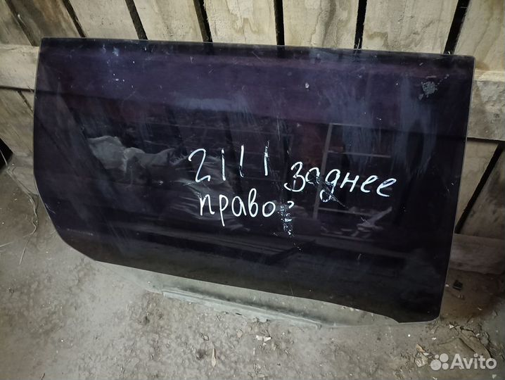 Стекло задней правой двери Лада ваз 2111