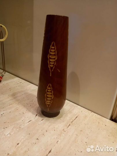 Ваза из дерева резная СССР