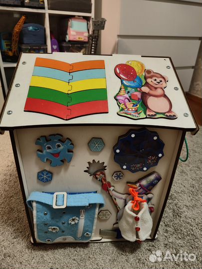 Бизиборд домик со светом большой