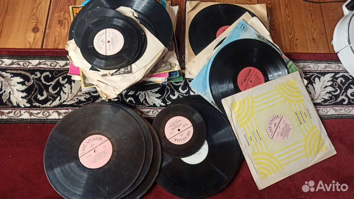 Виниловые пластинки 100 шт