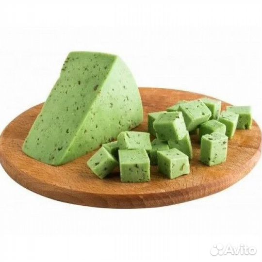 Сыр Ландана (Landana Groene Pesto) зеленый с песто