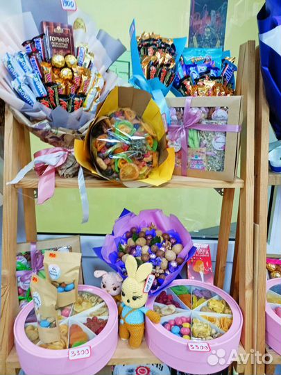 Съедобные букеты в наличии подарки