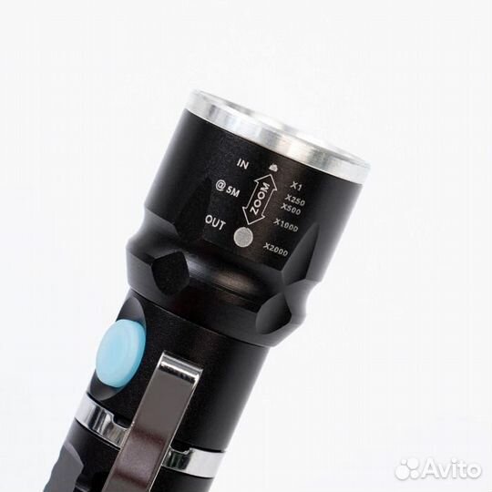 Фонарь ручной аккумуляторный, 800 мАч