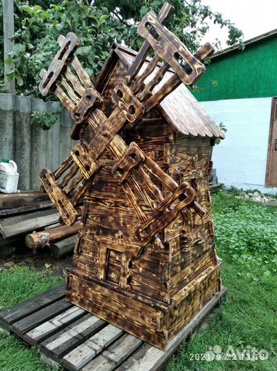 Колодец, телега, избушка и т.д