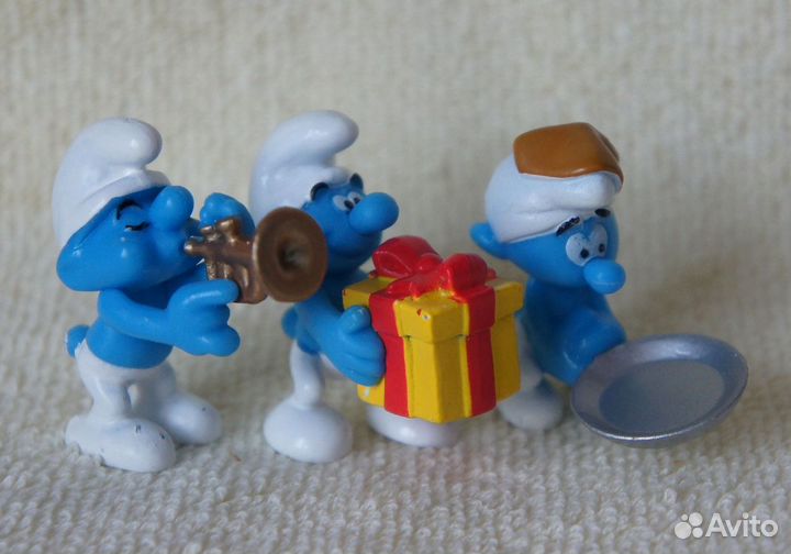 Миниатюры Смурфики из Ленты - 11 штук
