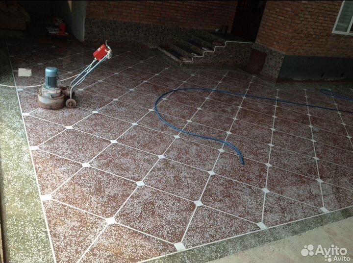 Шлифовка бетонных полов,стен,потолков,мазайки