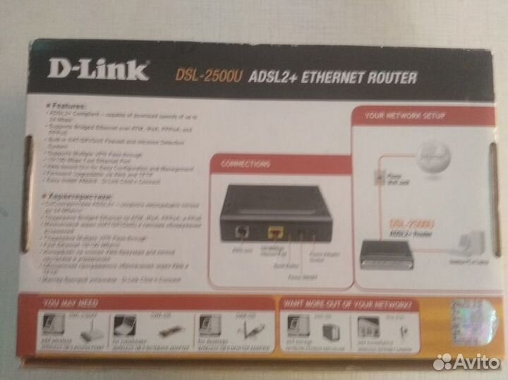 Маршрутизатор D-Link DSL-2500U, adsl2+