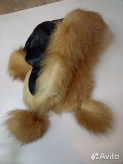 Женская шапка ушанка натуральная