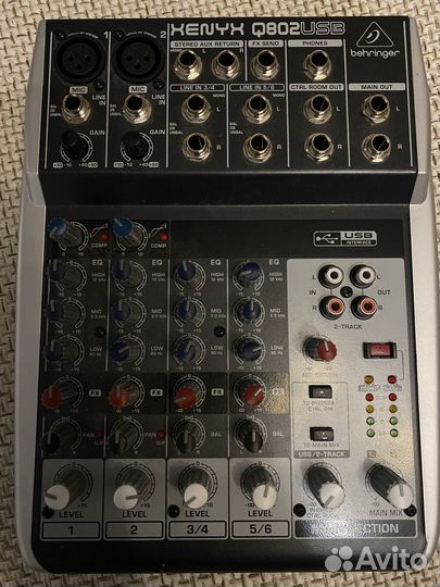 Микшерный пульт behringer xenyx q802USB