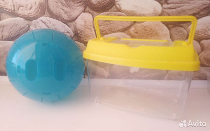 Шар прогулочный для хомячка и переноска