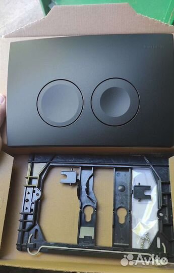 Клавиша смыва Geberit Delta черный матовый цвет