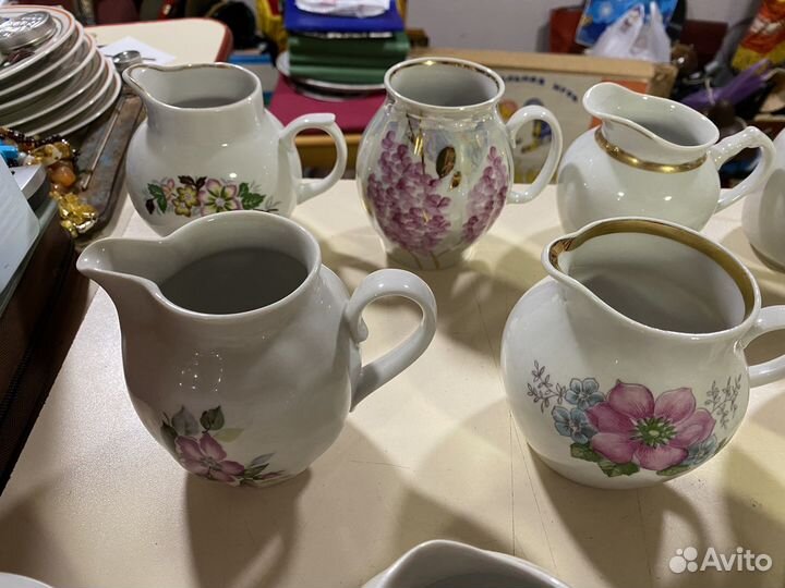 Сливочники Молочники Соусники много