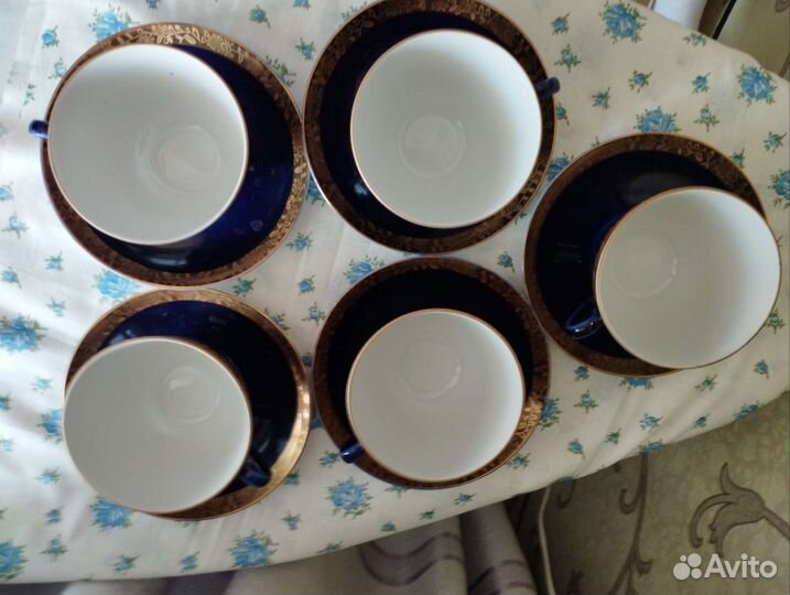 Чайная пара 5шт. Гжель