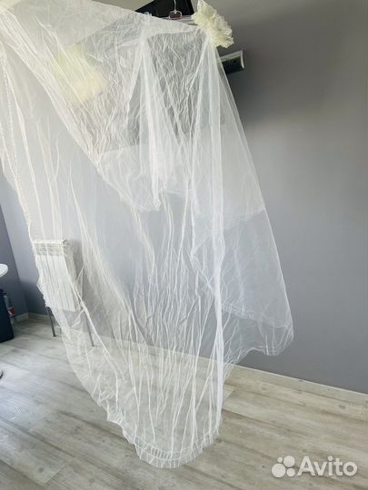 Комплект для невесты на девичник фата и подвязка