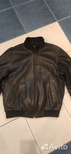 Кожаный бомбер LE pelle Италия