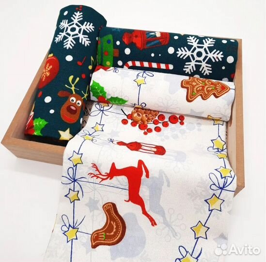 Новогодний подарочный набор полотенец