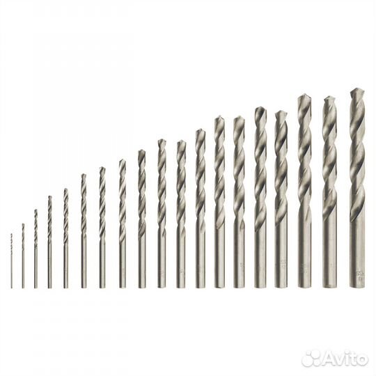 Набор сверл по металлу, 1-10 мм, (через 0.5 мм), H