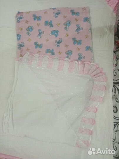 Конверт-одеяло на выписку осень-зима для девочек