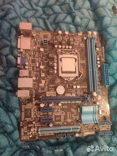 Материнская плата 1155 с процессором i3 2100