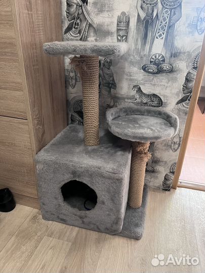 Когтеточка для кошек с домиком