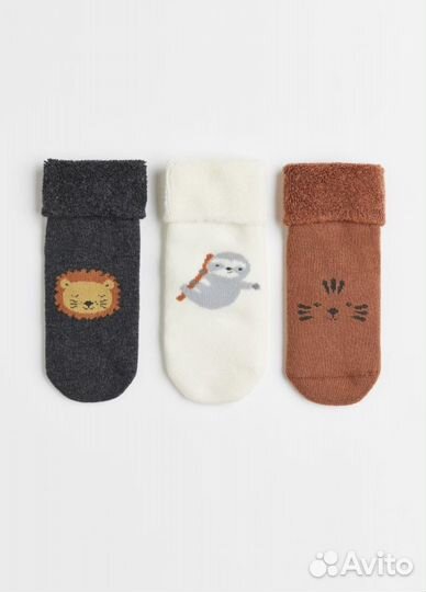 Носочки детские теплые комплект 3 шт