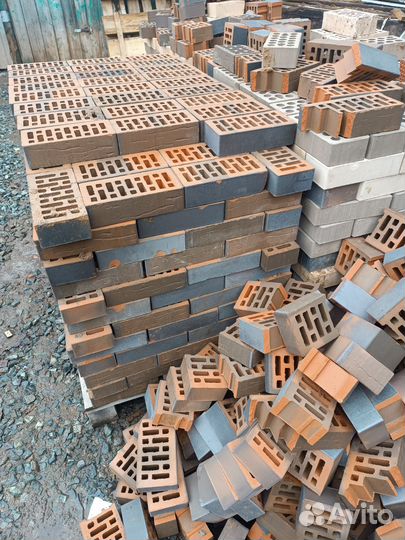 Кирпич облицовочный остатки