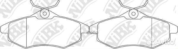 Колодки тормозные дисковые перед PN0207 NiBK