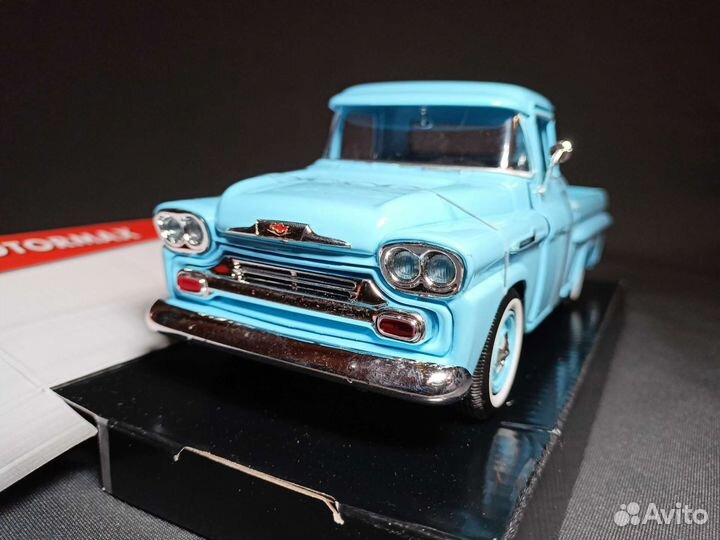 Модель Chevy Apache Blue 1958 Motormax 1:24