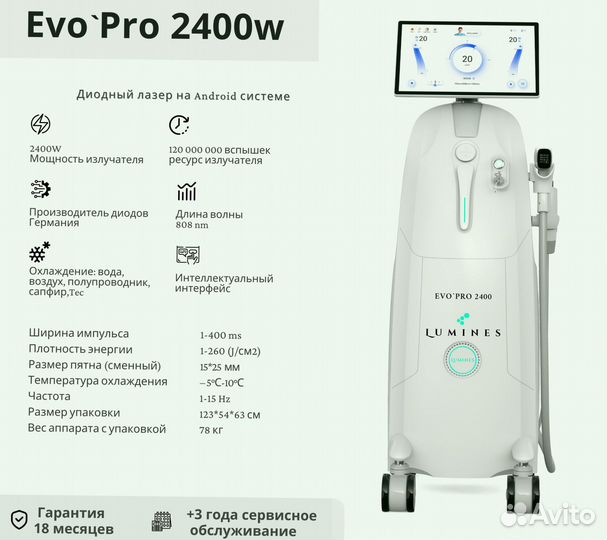 Диодный лазер Лю'Минес EvoPro 2400