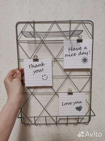 Держатель для фото и заметок/настенный органайзер