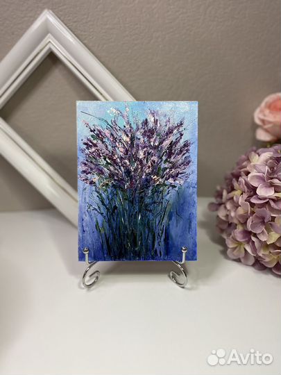 Картины маслом Цветы 15х20 на оргалите