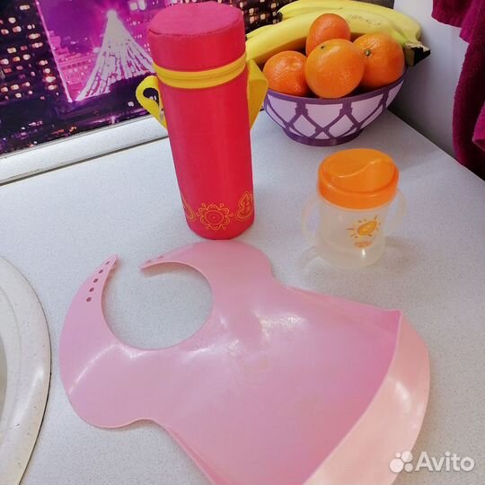 Нагрудник,поильник,термо сумка для бутылочки