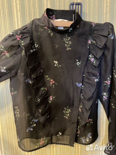 Прозрачная блуза hm