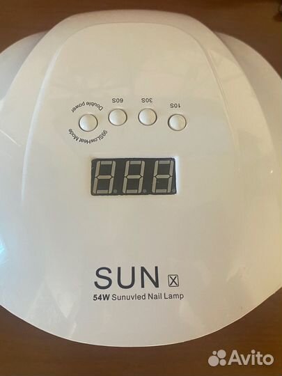 Лампа для сушки гель-лаков Sun X UV/LED 54W белая