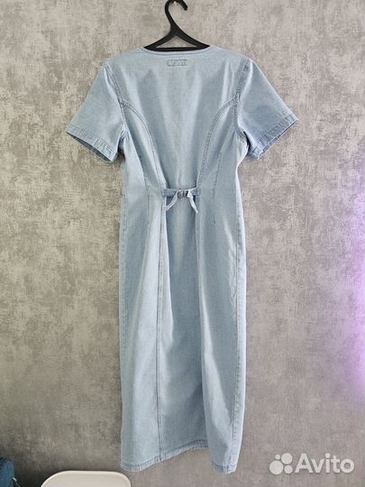 Платье джинсовое,сарафан 46 б/у
