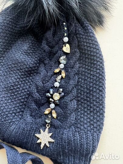 Шапка зимняя для девочки 54 56