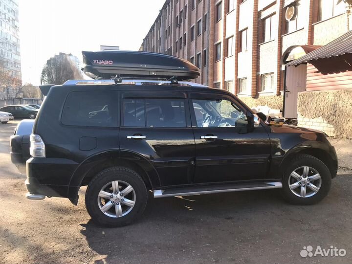 Автобокс на крышу Yuago чёрный матовый (186х86х46)