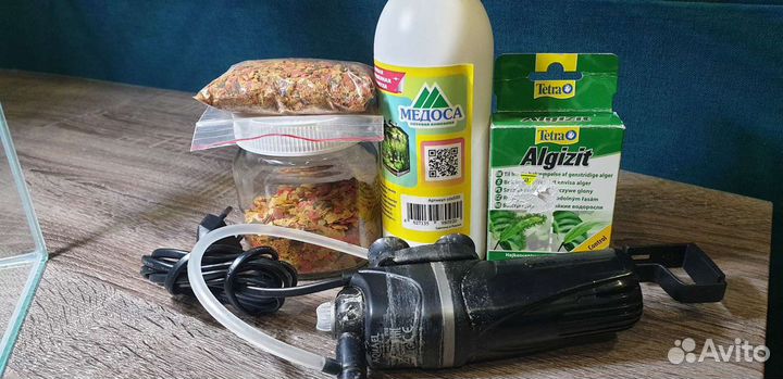 Аквариум Aquael Shrimp Set Smart + доп. вещи