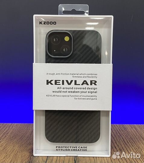 Чехол kzdoo Keivlar для iPhone 14 и iPhone 14 pro