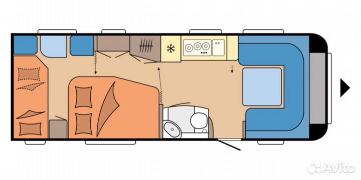 Прицеп-дача Hobby Prestige 650 KFU, 2023