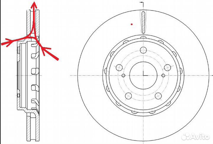 Комплект торм. дисков Toyota Camry