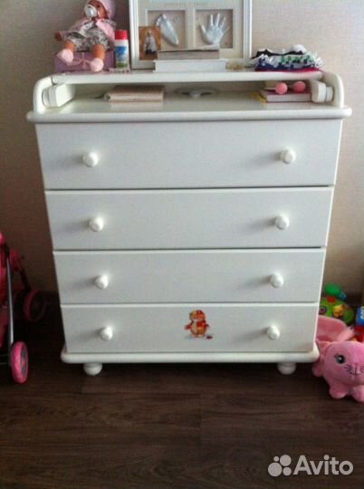 Комод Гандылян Аистенок пеленальный (4 ящичка)